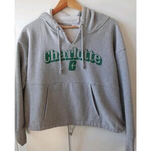 Charlotte 49ers Hoodie Womens Small Gray NCAA Basketball Reverse Weave Champion